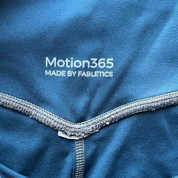 Fabletics Capri Womens Small Teal Motion 365 Athleisure Pants - Picture 2 of 7